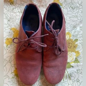 FLUEVOG Maroon Laced Oxfords